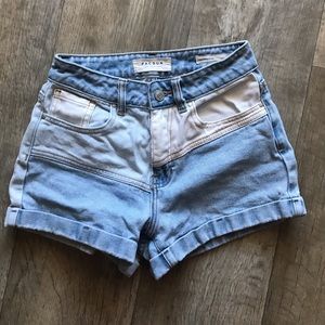 PacSun Two Tone Denim Mom Jeans